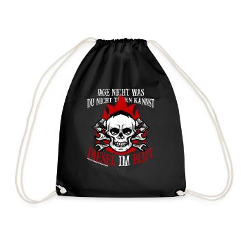 Diesel Power Diesel in the Blood Diesel Power Gear - Drawstring Bag - black - Front