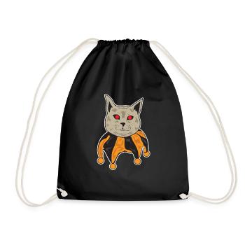 Chat d'Halloween - Sac de sport léger - noir - Devant