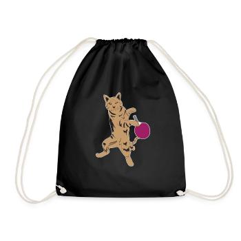 Chat de tennis de table - Sac de sport léger - noir - Devant