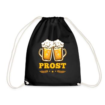 Bière de bière Prost Boire de bière - Sac de sport léger - noir - Devant