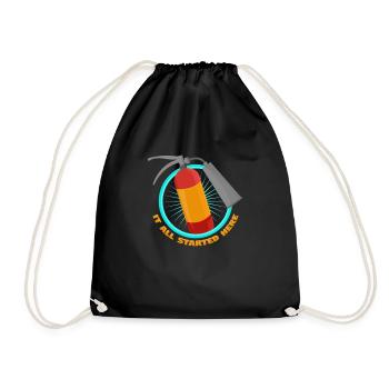 extincteur - Sac de sport léger - noir - Devant