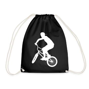 BMX - Drawstring Bag - black - Front