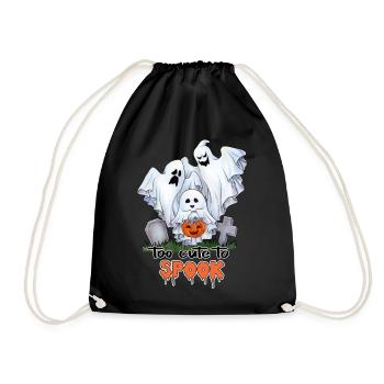 Too Cute to Spook - cute little Ghost with friends - Turnbeutel - Schwarz - Vorne