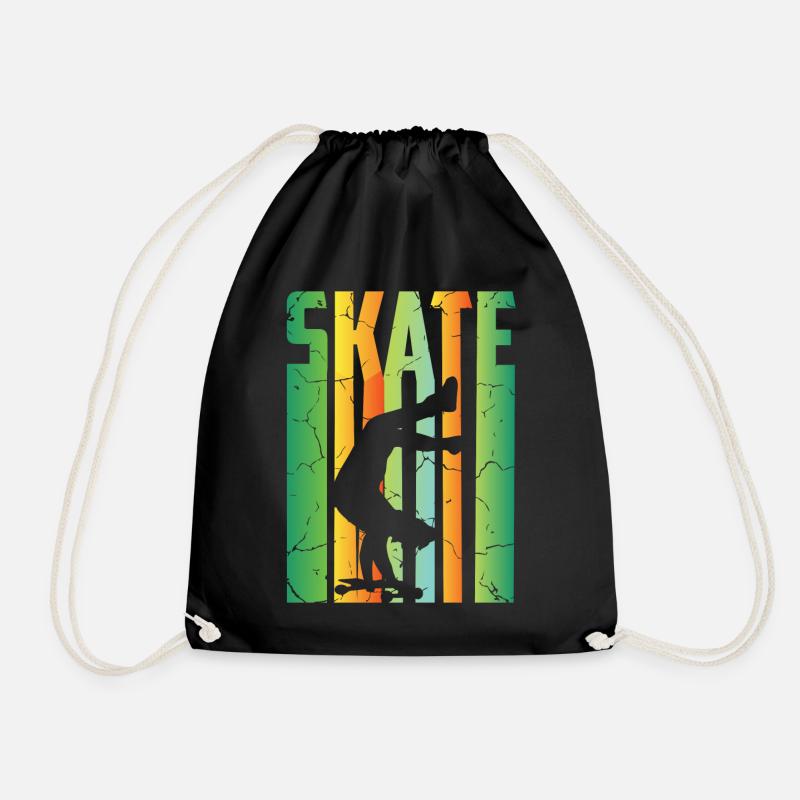 Skateboard Fahrer - Turnbeutel - Schwarz