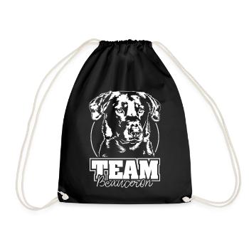 TEAM BEAUCERON Hundesport Hunde Hund Wilsigns - Turnbeutel - Schwarz - Vorne