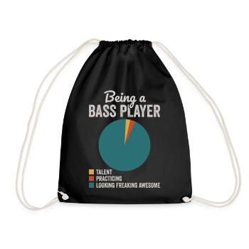 Être un bassiste Guitariste Basse Musicien - Sac de sport léger - noir - Devant