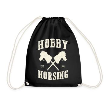 Hobby Horsing - Équitation de loisir de style vintage - Sac de sport léger - noir - Devant