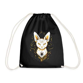 Katze Katzen - Turnbeutel - Schwarz - Vorne