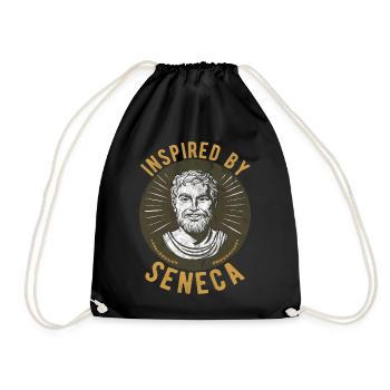 Seneca Stoiker Philosoph Stoizismus Philosophie - Turnbeutel - Schwarz - Vorne