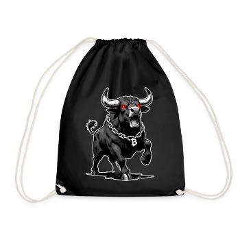 Bitcoin Bull Red Laser Eyes Crypto Bull Run - Sac de sport léger - noir - Devant