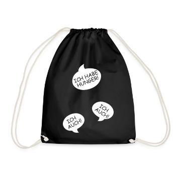 Pregnancy Announce Triplets Mom Mom - Drawstring Bag - black - Front