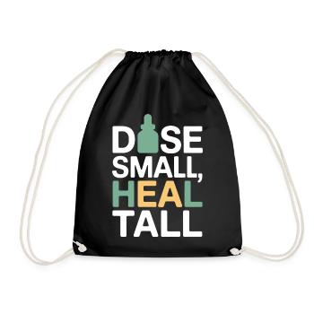 Certified Clinical Micro-Dose Specialist Apparel  - Drawstring Bag - black - Front