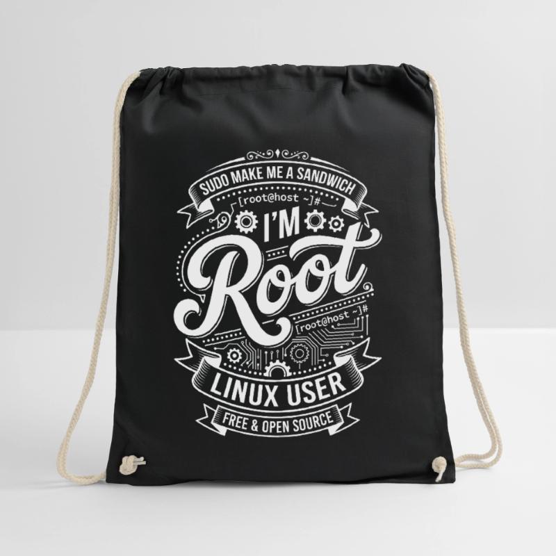I'm Root – Linux User Drawstring Bag