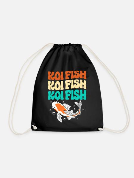 Koi Fisch Koi Karpfen Koi Koi Koi Koi - Turnbeutel - Schwarz