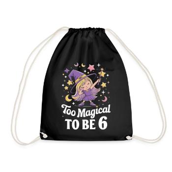 Trop magique pour être 6 Petite Sorcière Magique 6 - Sac de sport léger - noir - Devant