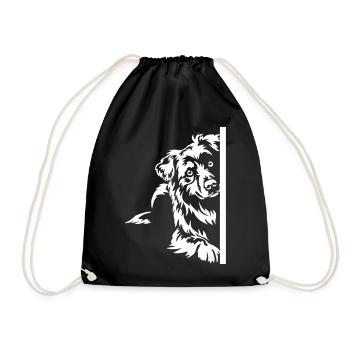 Australian Shepherd "Black Edition" - Drawstring Bag - black - Front