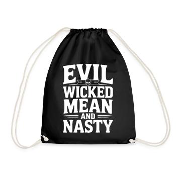 Maléfique, méchant, méchant et méchant - Sac de sport léger - noir - Devant