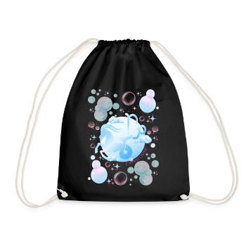 Capricorn Woman – Astrology Gift - Drawstring Bag - black - Front