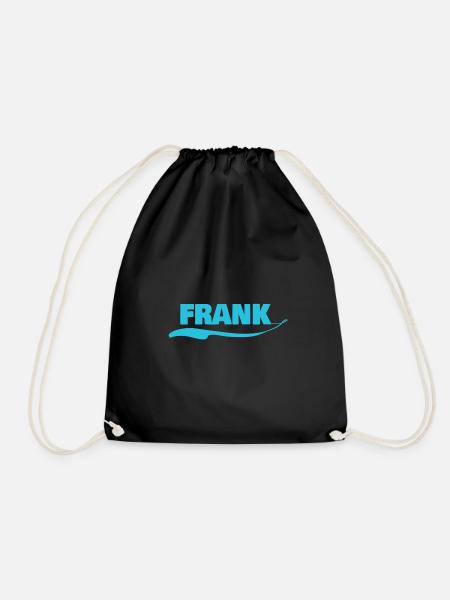 Männername Frank - Turnbeutel - Schwarz