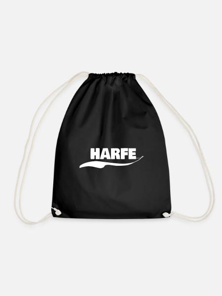 Harfe Harfe - Turnbeutel - Schwarz