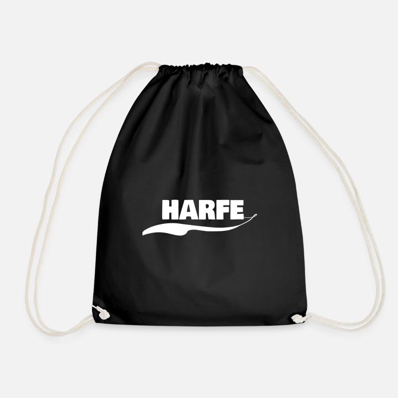 Harfe Harfe - Turnbeutel - Schwarz