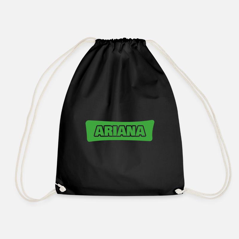 Geschenk für Ariana - Turnbeutel - Schwarz