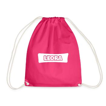 Leora comme nom - Sac de sport léger - fuchsia - Devant