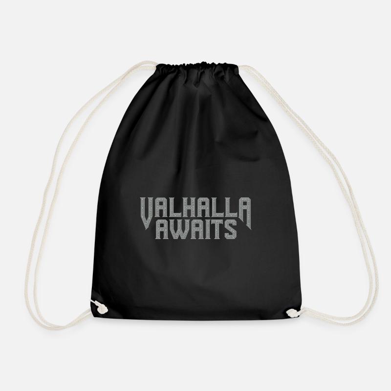 Valhalla Awaits - Turnbeutel - Schwarz