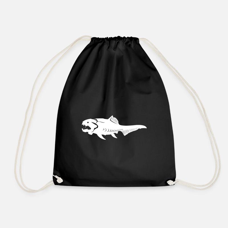 Dunkleosteus Urzeit Fisch des Devon - Turnbeutel - Schwarz