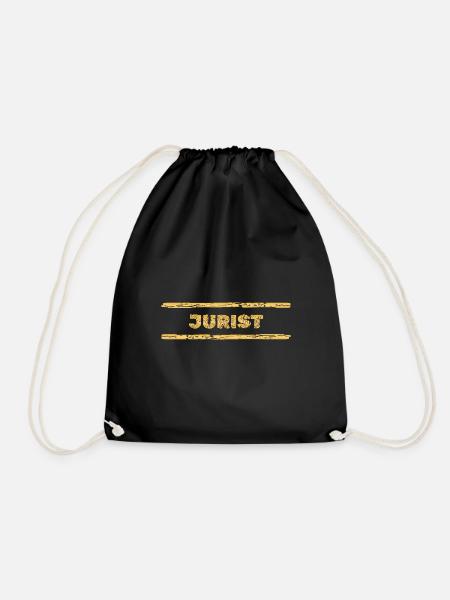 Geschenk für Jurist - Turnbeutel - Schwarz