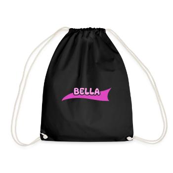 Bella als Vorname - Turnbeutel - Schwarz - Vorne
