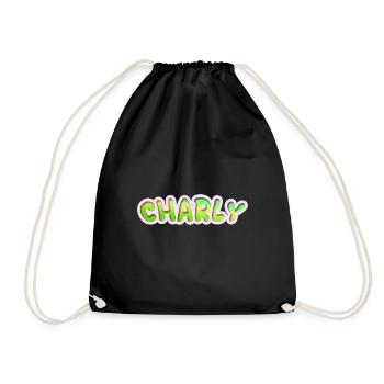 Charly as a job - Drawstring Bag - black - Front