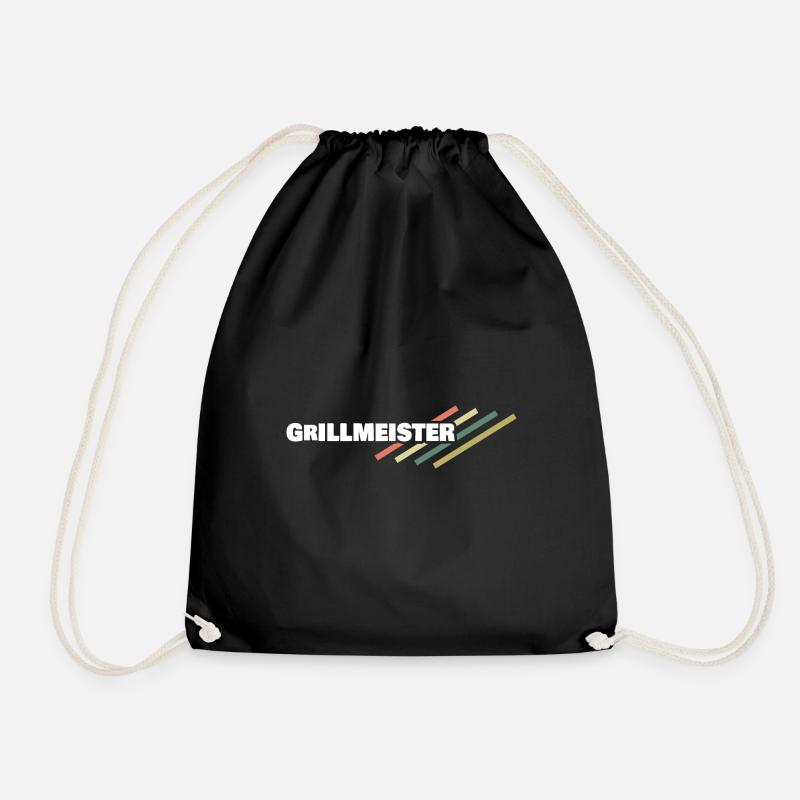 Arbeitsplatz Grillmeister - Turnbeutel - Schwarz