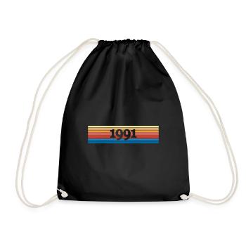 Année 1991 - Sac de sport léger - noir - Devant
