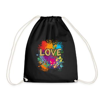 Amour, amour - Sac de sport léger - noir - Devant