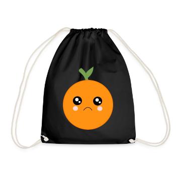 Kawaii Oranges Kawaii Fruits Kawaii Fruit - Sac de sport léger - noir - Devant