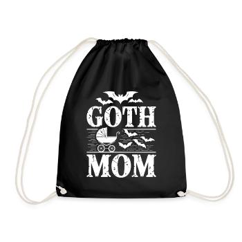 Maman gothique ! Alt Esthétique Goth Maman Emo - Sac de sport léger - noir - Devant
