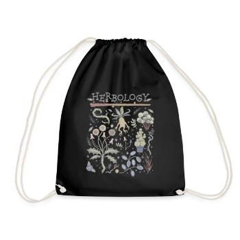 Harry Potter Herbology Botanische Kräuter Design - Turnbeutel - Schwarz - Vorne