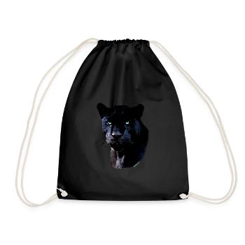Blue Panther - Drawstring Bag - black - Front