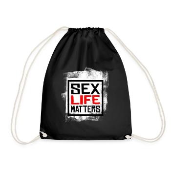 Sex Life Matters - Grunge Vintage - Drawstring Bag - black - Front