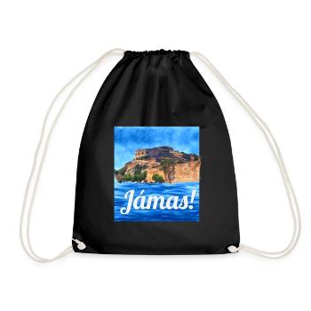 Cheers in Greek - Drawstring Bag - black - Front