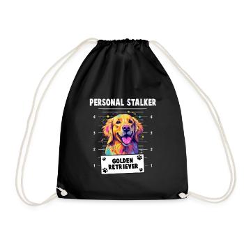 Stalker personnel Golden Retriever - Sac de sport léger - noir - Devant