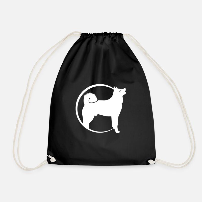 Akita Inu - Turnbeutel - Schwarz