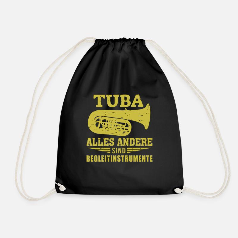 Tuba das einzig wichtige Instrument - Turnbeutel - Schwarz