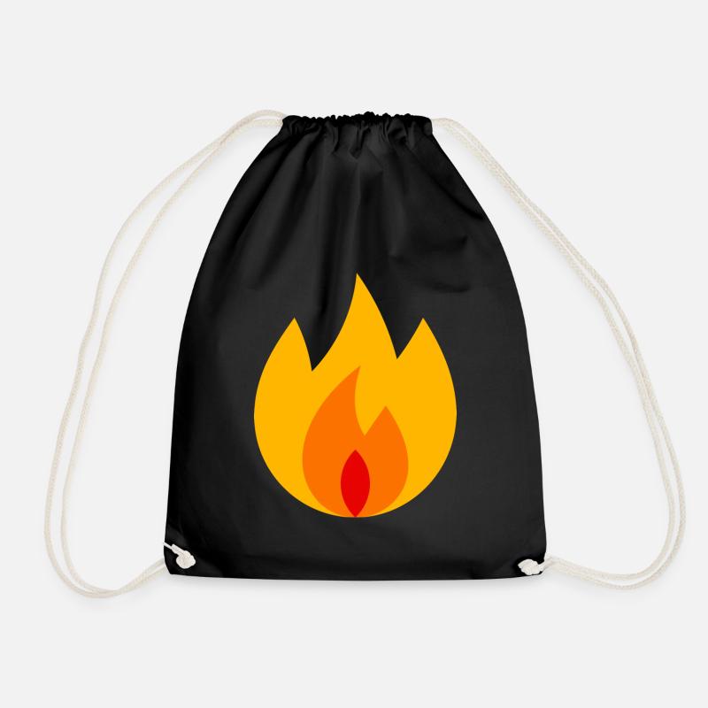 Feuer - Turnbeutel - Schwarz