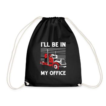 Camions Trucker Cadeau - Sac de sport léger - noir - Devant