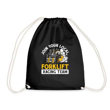 Forklift Racing Team Forklift Driver Cadeau - Sac de sport léger - noir - Devant
