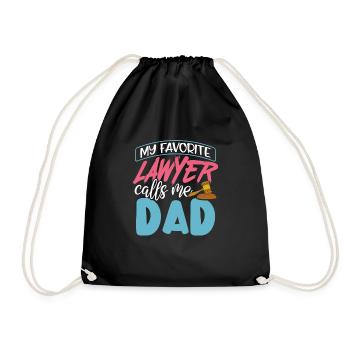 Mon avocat préféré m’appelle papa Mignon Fête des pères - Sac de sport léger - noir - Devant