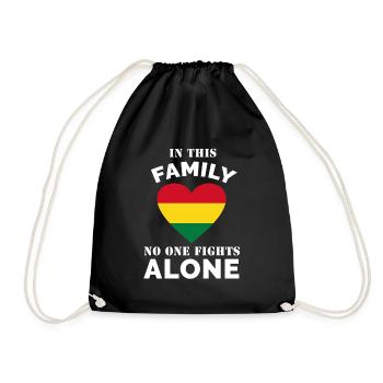 Bolivia Family Spruch - Drawstring Bag - black - Front