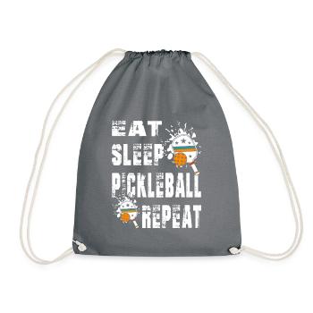 Pickleball, T-Shirt, - Turnbeutel - Grau - Vorne